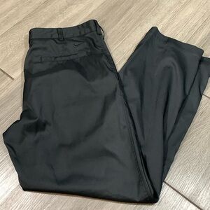 Nike Golf Dri Fit Black Flat Front Pants size 34x30